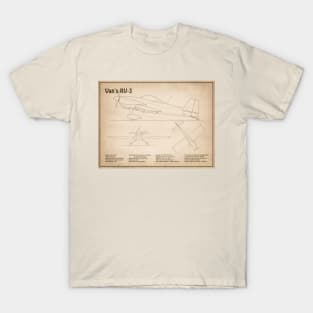 Van’s RV-3 - Airplane Blueprint - SD T-Shirt